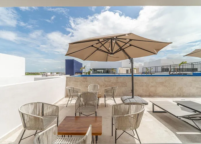 Ferienhaus Lux 2 Bd With Balcony, Rooftop Pool In Aldea Zama *