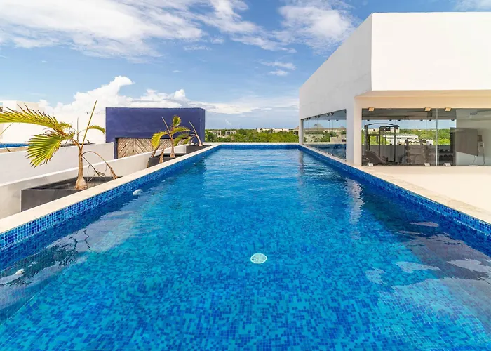 Ferienhaus Lux 2 Bd With Balcony, Rooftop Pool In Aldea Zama *