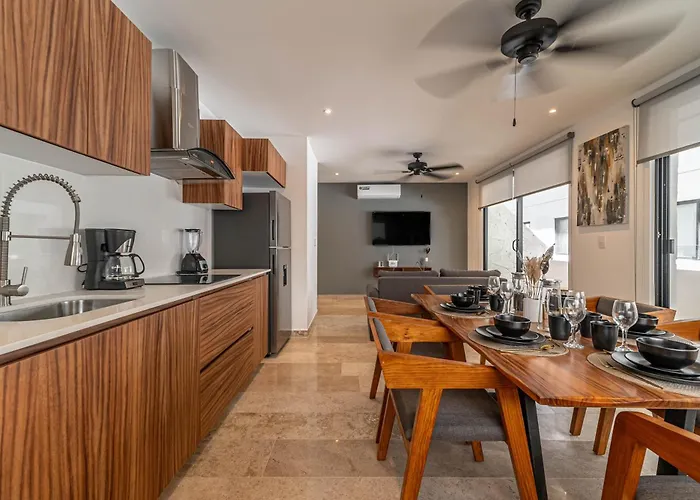 Lux 2 Bd With Balcony, Rooftop Pool In Aldea Zama Ferienhaus